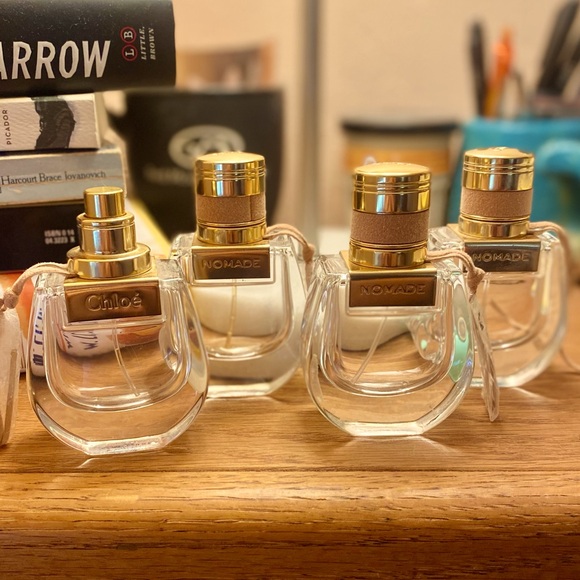 CHLOE NOMADE EDP-empty bottles 4 - 1 oz - ALL CAPS ARE THERE (disregard photos) - Picture 3 of 3